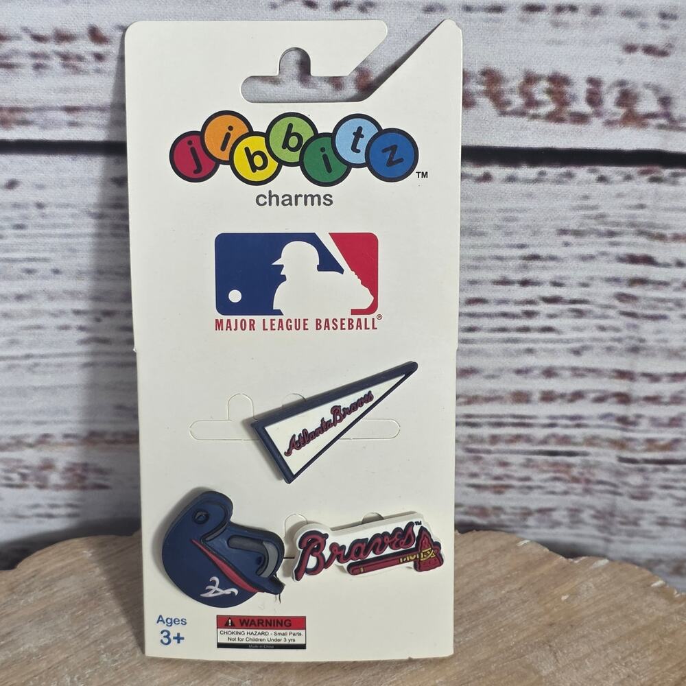 Atlanta Braves Shoe Charms Fit Croc MLB Jibbitz